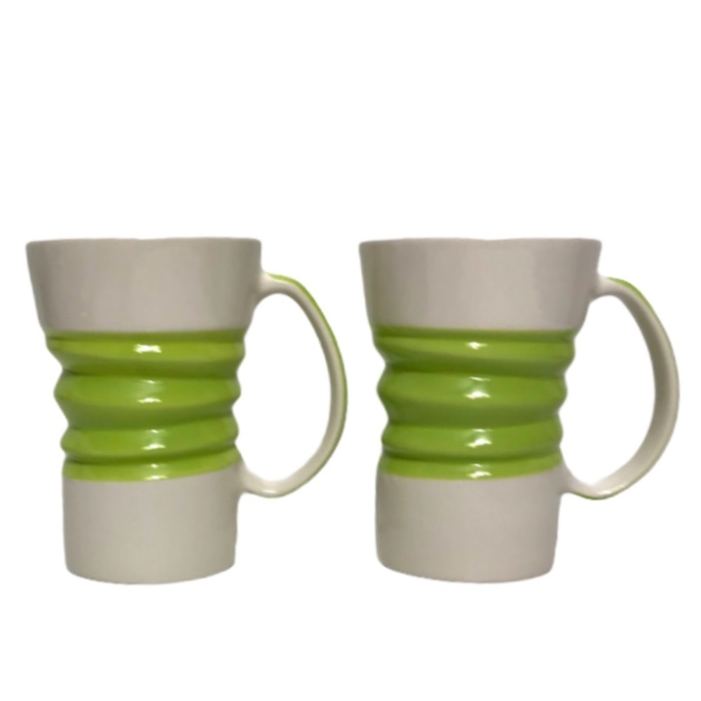 Two Beautiful Hand-Painted Stoneware Mugs - Picture 10 of 10